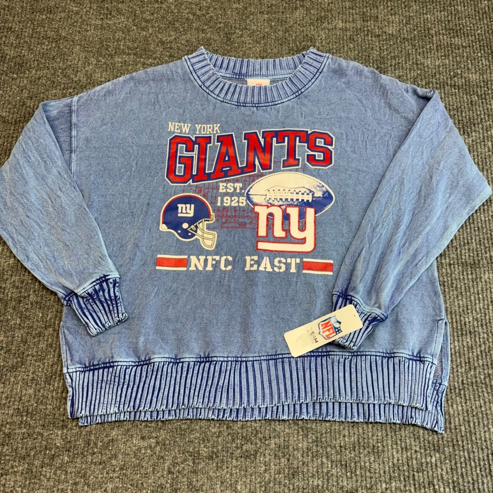 NFL Teens Apparel New York Giants Vintage Inspired Crewneck Sweatshirt Juniors M